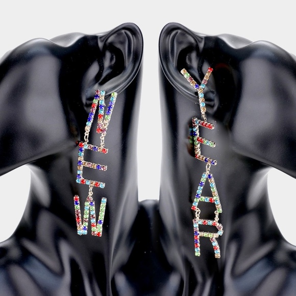 Jewelry - New Year Crystal Rhinestone Drop Earrings